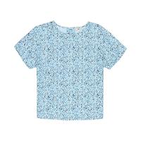 Levi's 女士蓝色碎花套头短袖衬衫