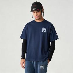 NEW ERA 拼接系列 MLB纽约洋基队 胸前图案舒适简约短袖女款