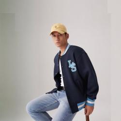 Levi's 男士宽松美式校园风棒球服