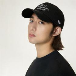 NEW ERA 经典字母LOGO弯檐棒球帽简约百搭男女同款920帽子