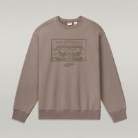 限尺码：Levi's 男士圆领印花宽松卫衣