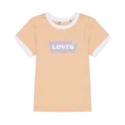 Levi's 女士杏仁色休闲印花针织短袖T恤