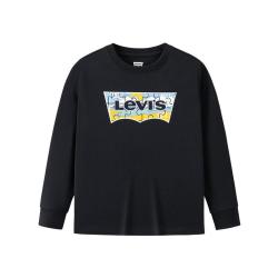 Levi's 童装长袖男女童长袖T恤经典logo印花儿童长T打底衫