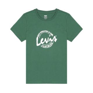 Levi's 女士深绿色印花休闲短袖T恤