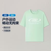 斯凯奇 26秋短袖衫男女同款运动T恤干爽透气衣