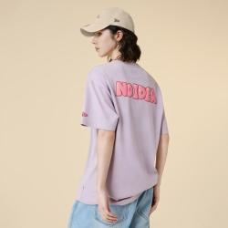 NEW ERA 发泡字母印花复古圆领短袖T恤 男女同款潮