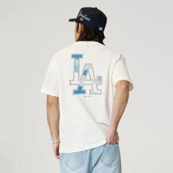 NEW ERA MLB宽松字母印花舒适简约短袖T恤 男女同款情侣款潮
