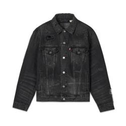Levi's 李维斯季男士破洞水洗牛仔夹克