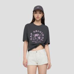 Gap 女装2026夏季款logo印花纯棉宽松短袖T恤休闲上衣892632