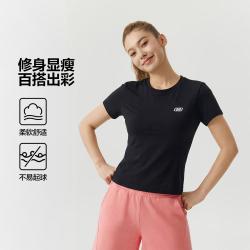 斯凯奇 26年秋季短袖衫女士运动t恤圆领透气显瘦修身舒适