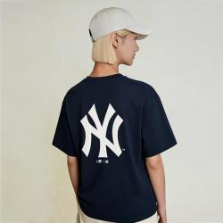 NEW ERA MLB微标NY/LA字母印花简约百搭圆领短袖T恤