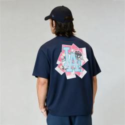NEW ERA MLB美式圆领印花短袖T恤男女同款ny宽松t恤上衣潮