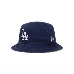 NEW ERA 男女潮搭款MLB渔夫帽LA情侣盆帽子