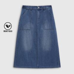 Gap 女装2026夏季款水洗A字裙牛仔半裙时尚舒适半身长裙859744