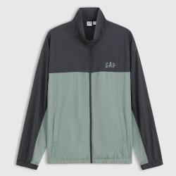 Gap 男装春款logo撞色拼接网眼宽松立领外套730761