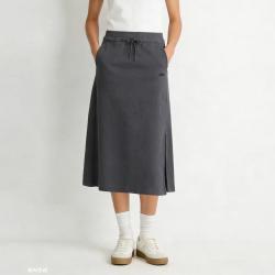 Gap 女装2026春季款刺绣logo重磅开叉A字中长款卫裙半身裙860758