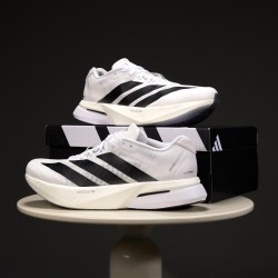 adidas 男鞋2026新款ADIZERO BOSTON波士顿13舒适减震专业竞速半马跑步鞋 JS4939/白/黑色/符点灰  43