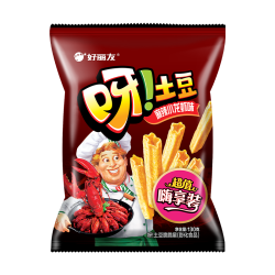 好丽友 呀 土豆 薯条 超值嗨享装 麻辣小龙虾味 130g
