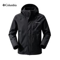 Columbia 2026秋冬新品男子户外防水防风休闲运动连帽单层冲锋衣外套