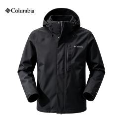 Columbia 2026秋冬新品男子户外防水防风休闲运动连帽单层冲锋衣外套