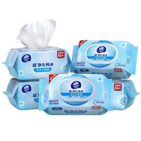 维达 超净化纯水湿巾 80片*5包 加大加厚 湿巾大包纯水湿巾湿巾纸