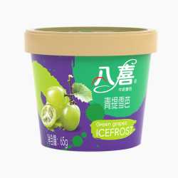 八喜 小杯雪糕冰淇淋 青提雪芭味 65g*1杯
