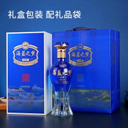 九龙潭 海蓝之梦浓香型52度年份基酒酒礼盒装整箱6瓶赠送礼袋节日送礼