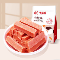 味滋源 山楂条山楂片500g袋果丹皮蜜饯果干果脯零食小吃原味酸甜滋味好吃