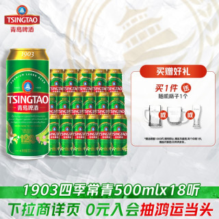 88VIP：青岛啤酒 精心慢酿 精酿啤酒  1x18x500ml 500ml*18 包装