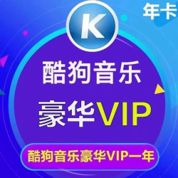 酷狗音乐 豪华VIP会员一年