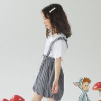 百亿补贴：莫莫 童装女童南瓜背带短裤夏新款舒适透气弹力休闲裤乖巧甜美