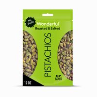 Wonderful Pistachios 开心果仁 烘烤盐焗无壳 340克可重封袋 无麸质非转基因 健康零食