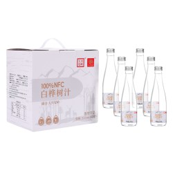 岭上加林 大兴安岭玻璃瓶天然白桦树原汁100%纯桦树汁饮品植物饮料NFC原液