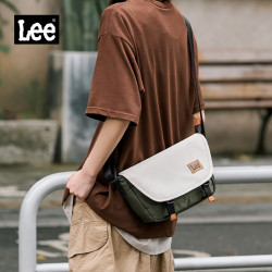 Lee 【工装通勤】男士斜挎邮差包