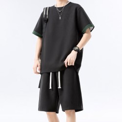 JEEP SPIRIT  男士夏季薄款 短袖短裤潮牌两件套