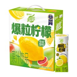 真果粒 柠檬蜜柚味风味饮料康美笑脸包240g×10包