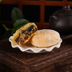 慧香娘 木糖醇老式酥皮月饼山药五仁荞麦黑芝麻蛋黄味月饼无添蔗糖