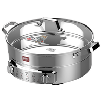 利仁 DJG-XGR3290W 316L钛钢0涂层 32cm深盘电饼铛