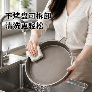 金正 可拆卸电饼铛 钛金内胆 黑色