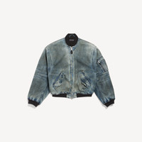BALENCIAGA 26春季新品STANDARD BOMBER牛仔夹克