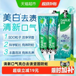 好来 牙膏清新双效200g大容量薄荷味男女成人品牌家庭