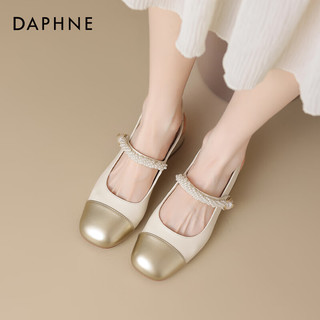 达芙妮 DT191215032 厚底增高 米金色 37码 女式休闲鞋