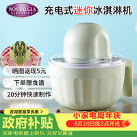 诺思得其 冰淇淋机可插电可充电使用儿童节礼物玩具可带露营家用小型全自动冰淇淋机