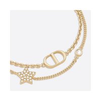Dior PETIT CD 女士金色星星吊饰手链水晶手环