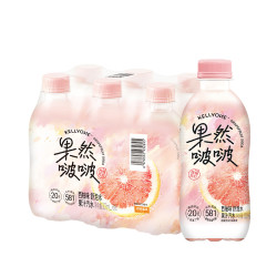 宏胜 西柚味苏打水气泡水300ml*6瓶