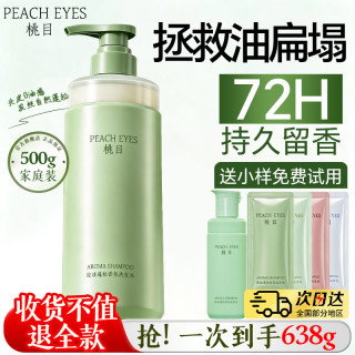 桃目 洗发水去屑止痒控油 持久蓬松男女专用  控油蓬松500g（沐浴露洗护套装）