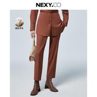 NEXY.CO 秋季美拉德商务通勤休闲九分西裤女
