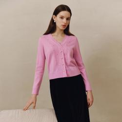 Koradior 春季优雅通勤百搭针织开衫女薄外套女