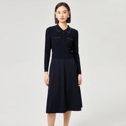 娜尔思 夏优雅气质连衣裙商场同款女
