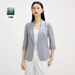 娜尔思 通勤简约百搭女西服夏季收腰显瘦短外套